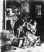 Э. Делакруа
Иллюстрация к «Фаусту» Гете
1828
Литография
